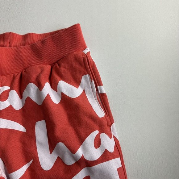 Champion Life Men's Reverse Weave Cut Off Shorts All Over Print Pink Size Small - Picture 4 of 7